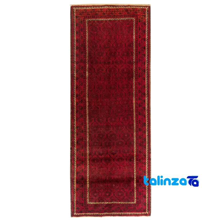 Traditional Handwoven Persian Rug Model Baloch - Top view showing pattern and color tone