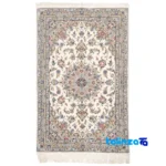 Persia Handwoven Rug Cream Design Unique pattern and color tone (Top view)