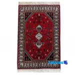 Full spread of Abadeh Handwoven Rug Red Traditional Design overall layout