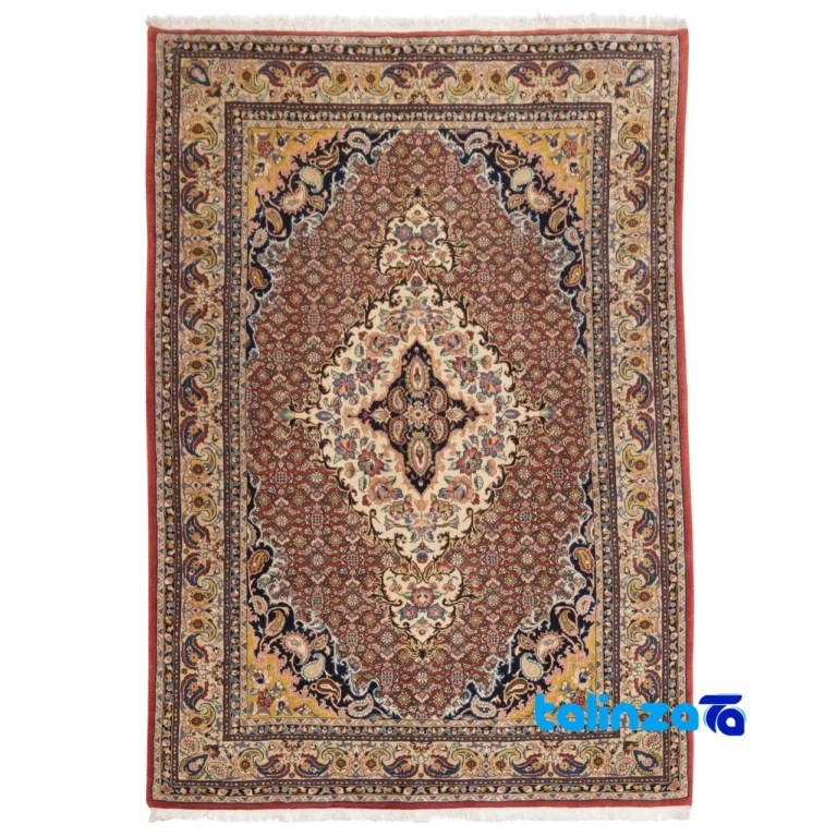 handwoven carpet - Top view pattern and color tone