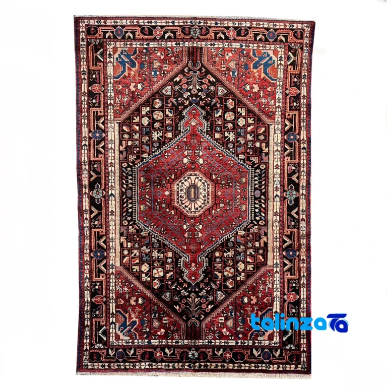 Full spread of Toisarakan Handwoven Rug Traditional Design Black overall layout