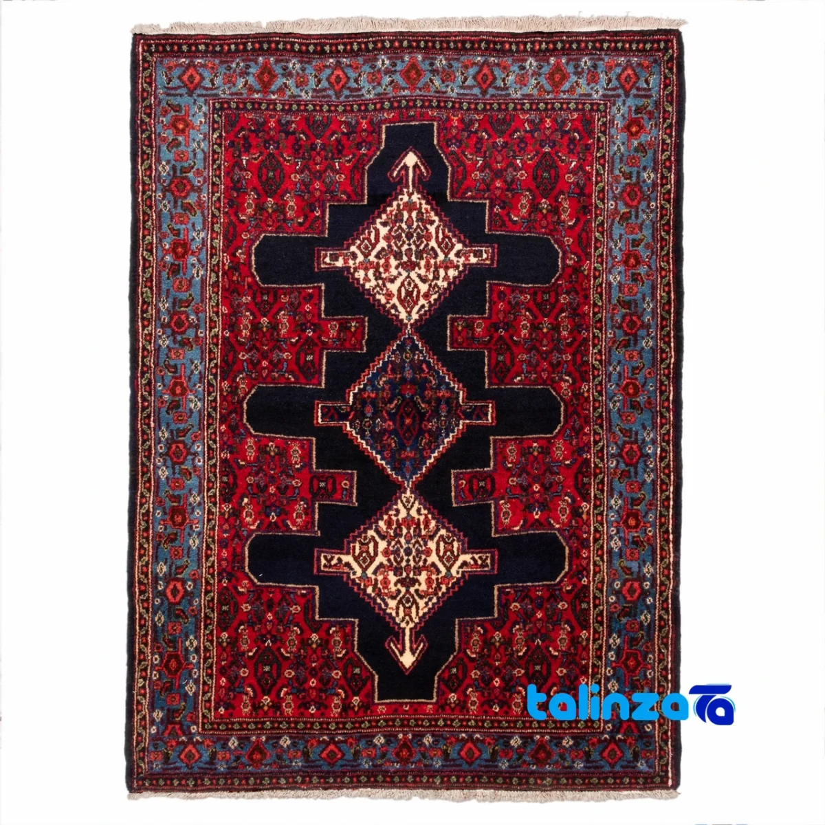 handwoven rug - Top view pattern and color tone