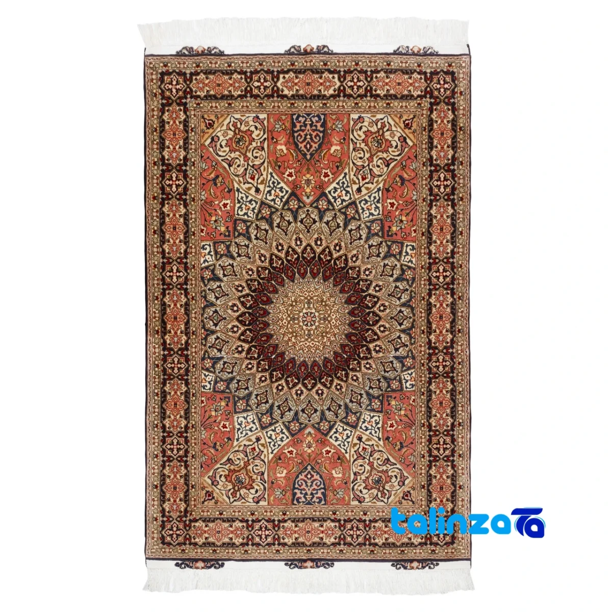 Persia Handwoven Rug Unique Design pattern and color tone (Top view)
