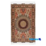 Persia Handwoven Rug Unique Design pattern and color tone (Top view)