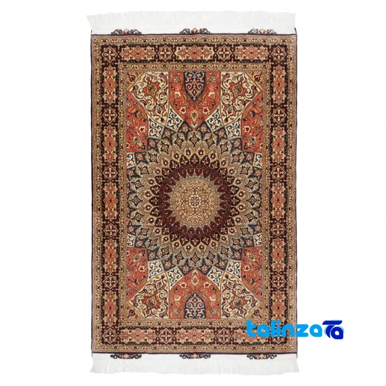 Persia Handwoven Rug Unique Design pattern and color tone (Top view)