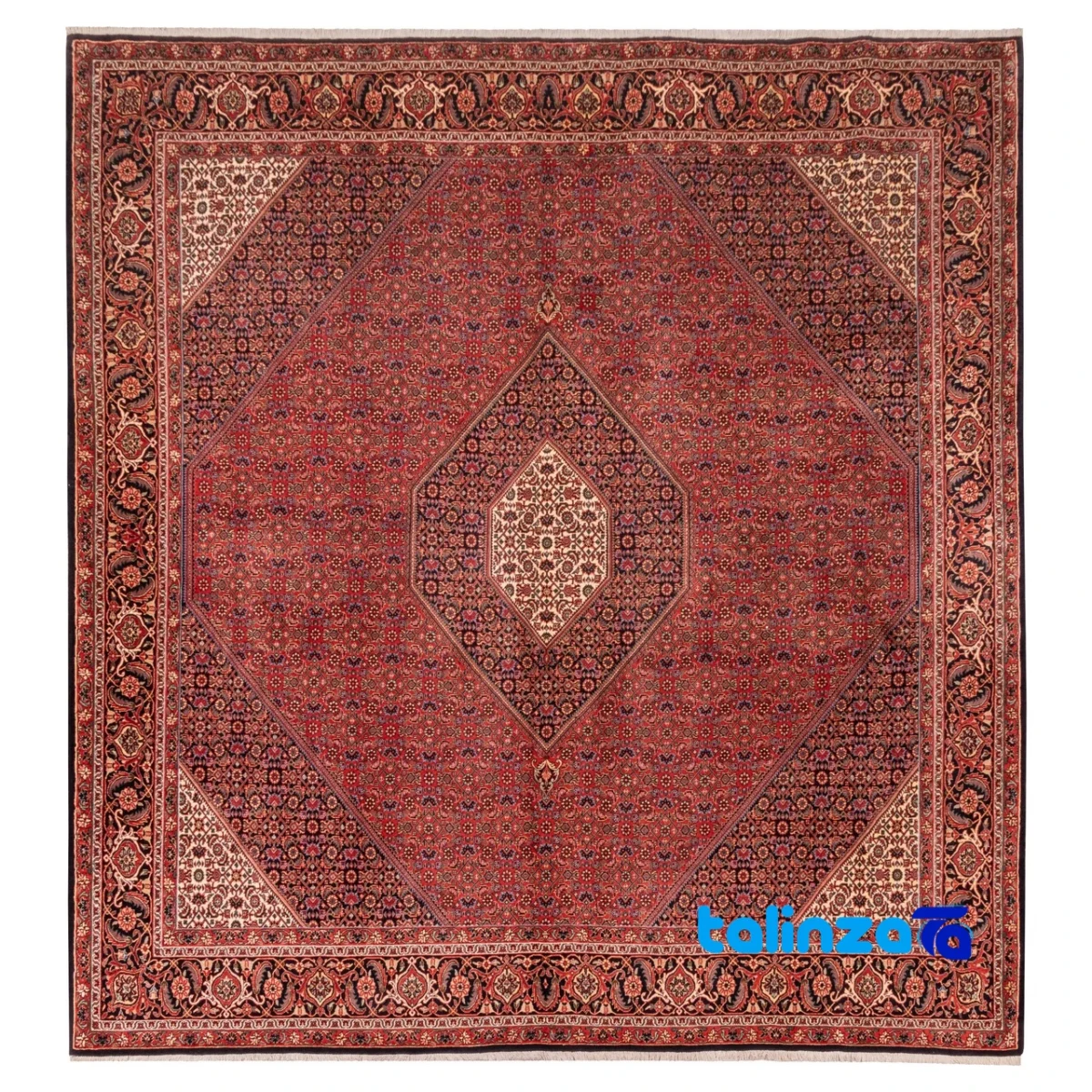 Persian Handwoven Rug - Full spread overall design layout