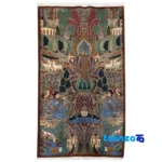 Top view of Si Persia Handwoven Rug Colorful Design pattern and color tone