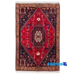 Persia Handwoven Rug Unique Design Red overall layout (Full spread)