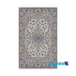 Nain Handwoven Carpet Latchak Design Cream - Full spread showing overall layout