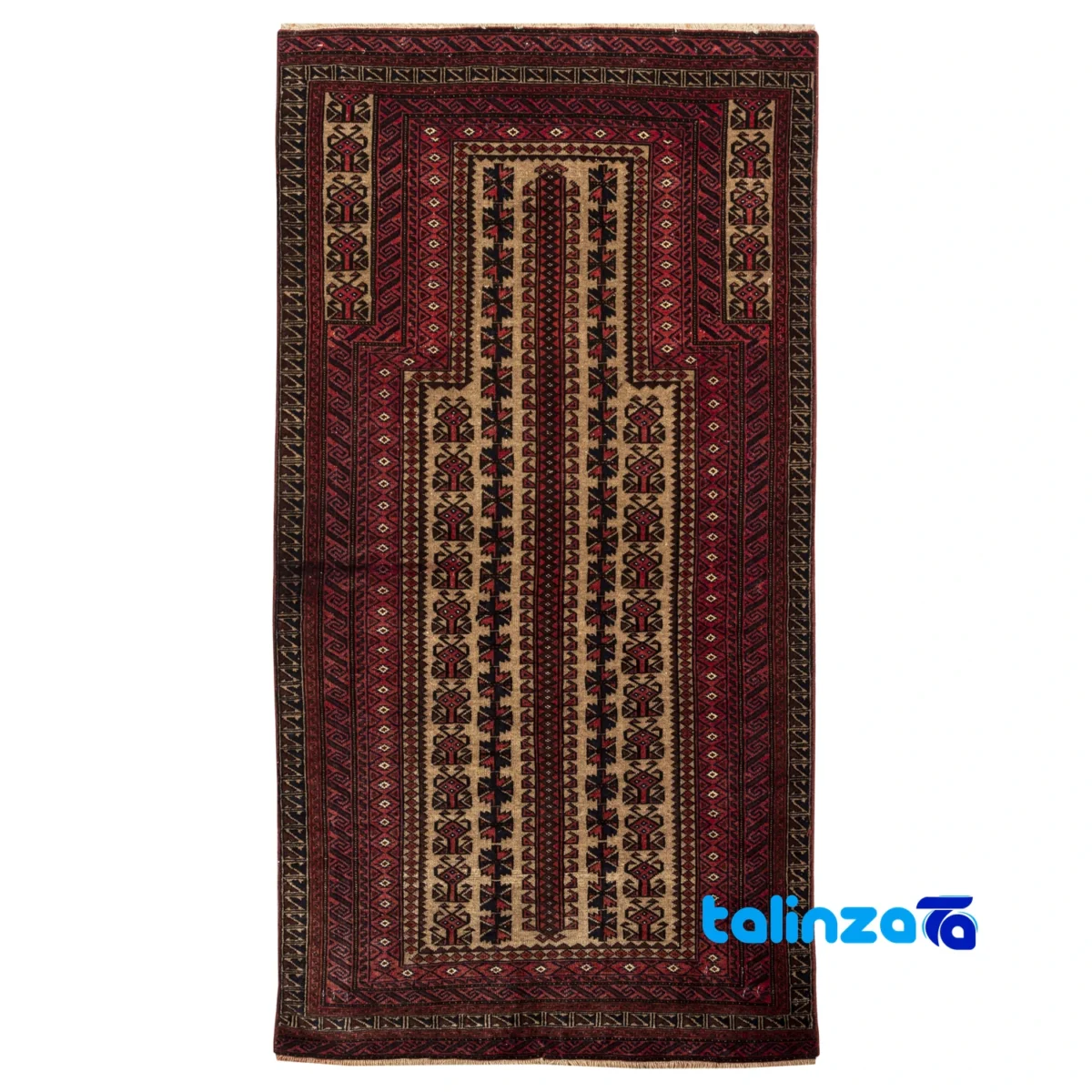 handwoven rug - Top view pattern and color tone