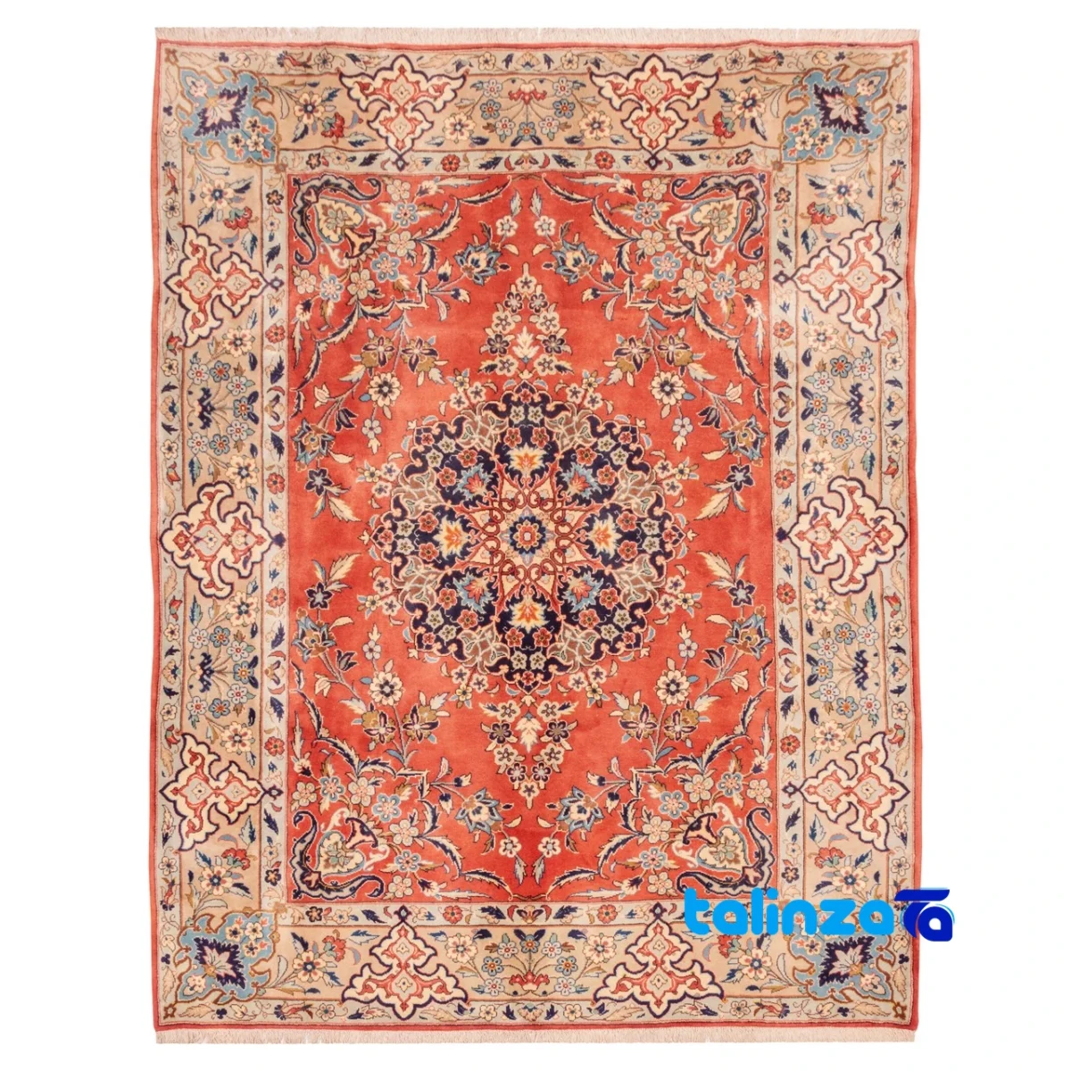 handwoven area rug - Top view pattern and color tone