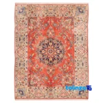 handwoven area rug - Top view pattern and color tone
