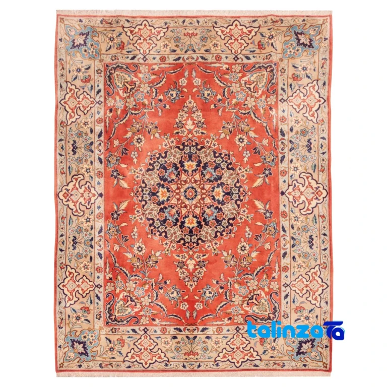 handwoven area rug - Top view pattern and color tone