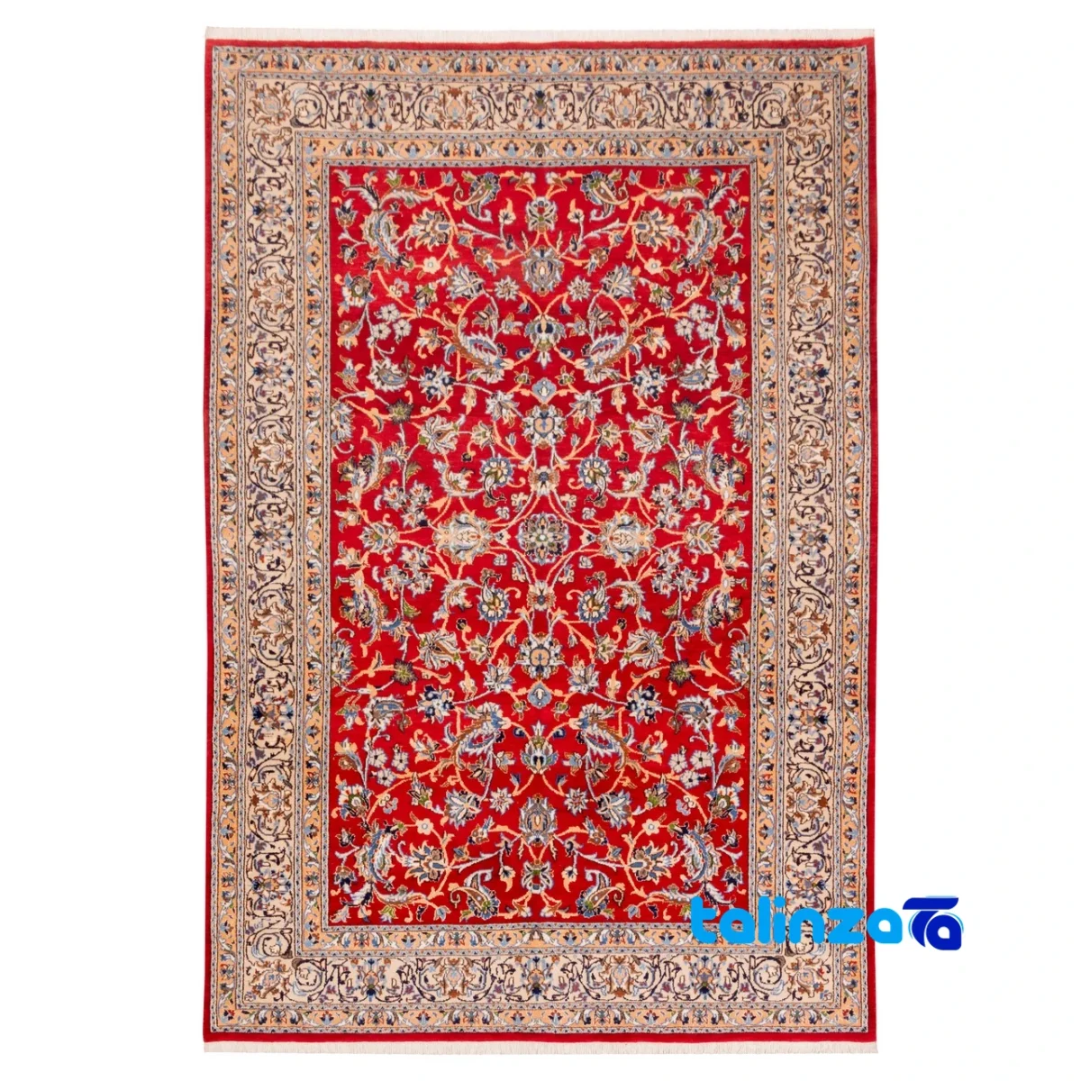 Top view of C Persia Handwoven Rug Elegant Design 290 x 197 pattern and color tone