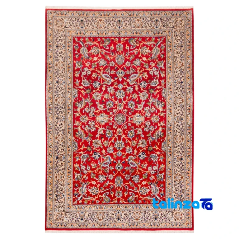 Top view of C Persia Handwoven Rug Elegant Design 290 x 197 pattern and color tone