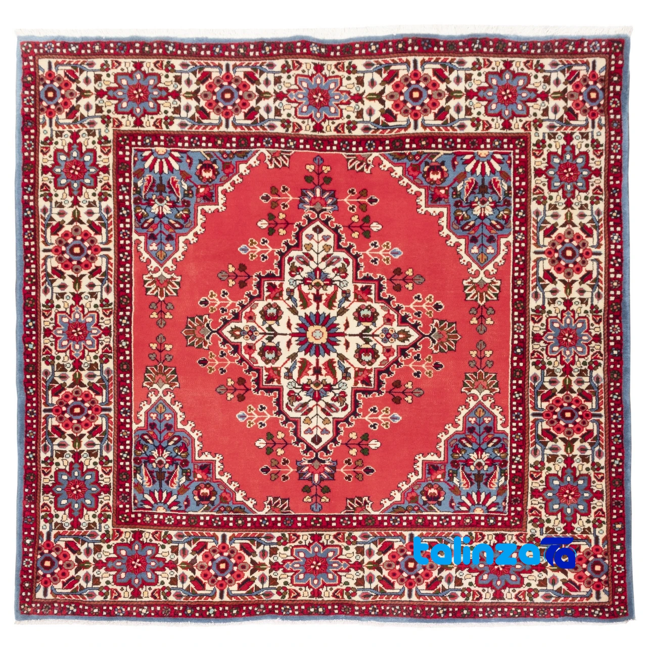 Persian Rugs vs Other Art Investments Persian Rugs vs Other Art Investments - Square Peach Handwoven Persian Rug - 157x150 cm