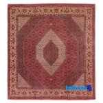 Top view of C Persia Handwoven Rug Unique Design pattern and color tone