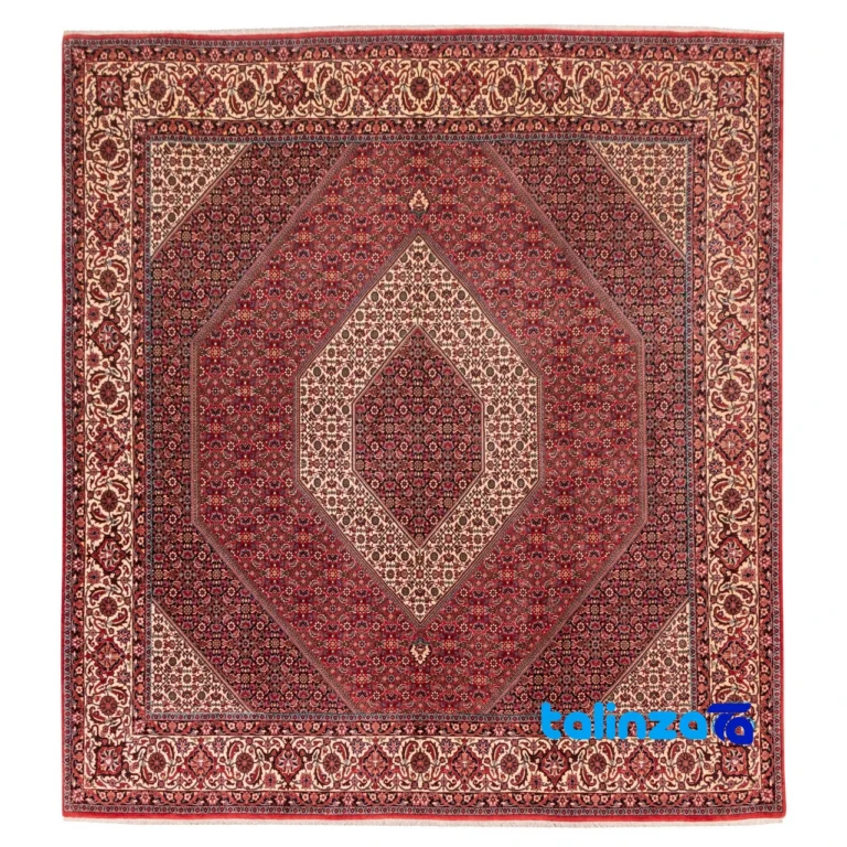 Top view of C Persia Handwoven Rug Unique Design pattern and color tone