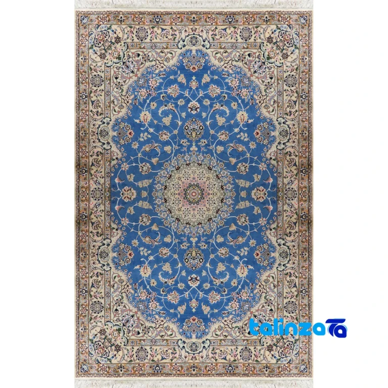 Nain Handwoven Rug Elegant Design - Full spread showing overall layout