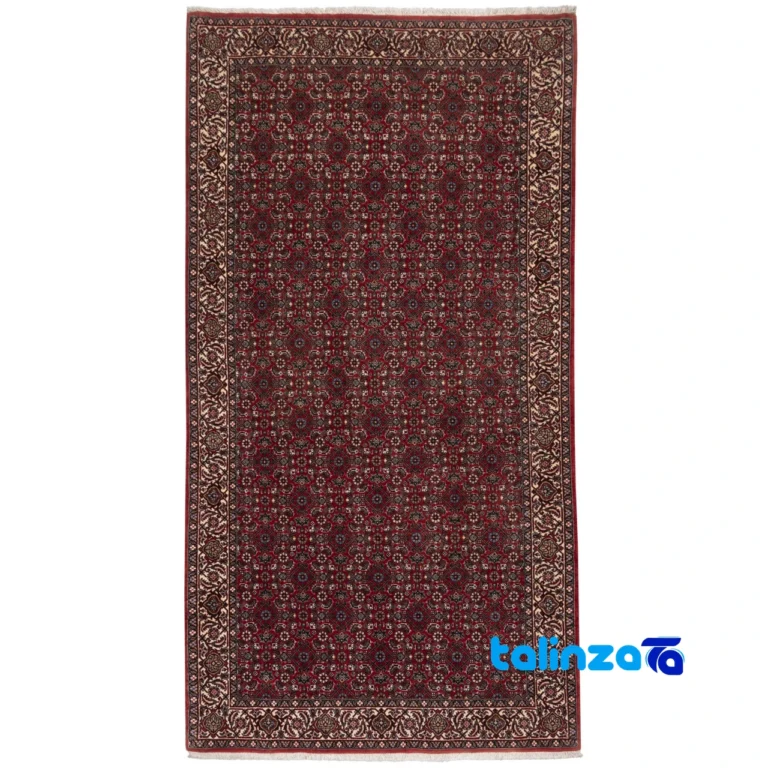 C Persia Handwoven Rug - Luxurious Red Design 196x102x1 cm overall layout (Full spread)