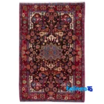 C Persia Handwoven Rug Elegant Navy Design Hand wash overall layout (Full spread)