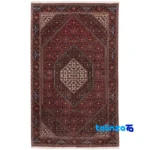 Top view of Cypress Persian Handwoven Rug Red pattern and color tone