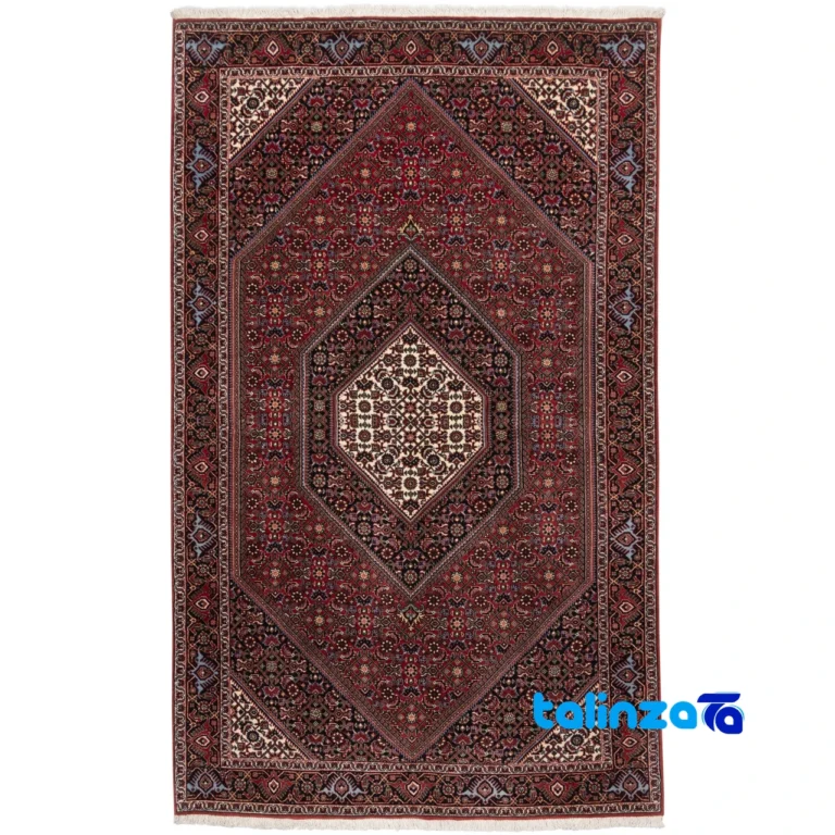 Top view of Cypress Persian Handwoven Rug Red pattern and color tone