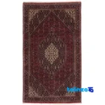 Persia Handwoven Rug Red Design - Full spread showing overall layout