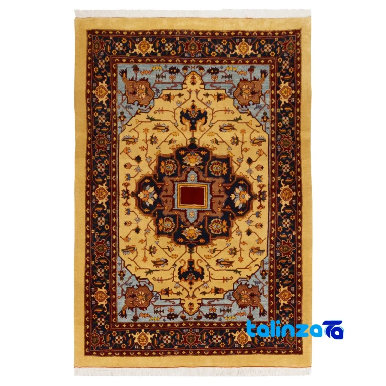 Si Persia Handwoven Rug Elegant Gold Design overall layout (Full spread)