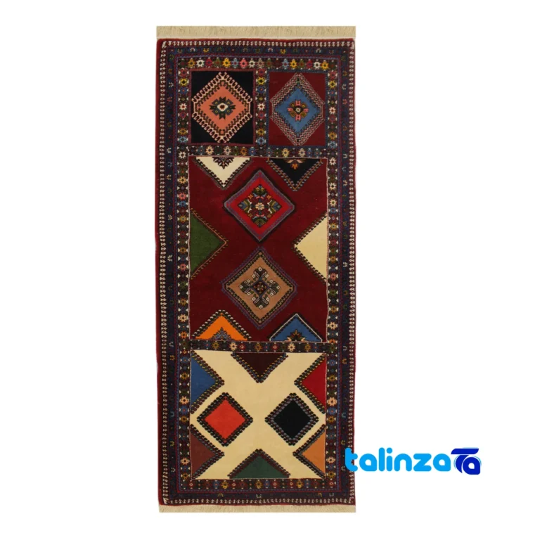 Handwoven Carpet Runner Colorful Design overall layout (Full spread)