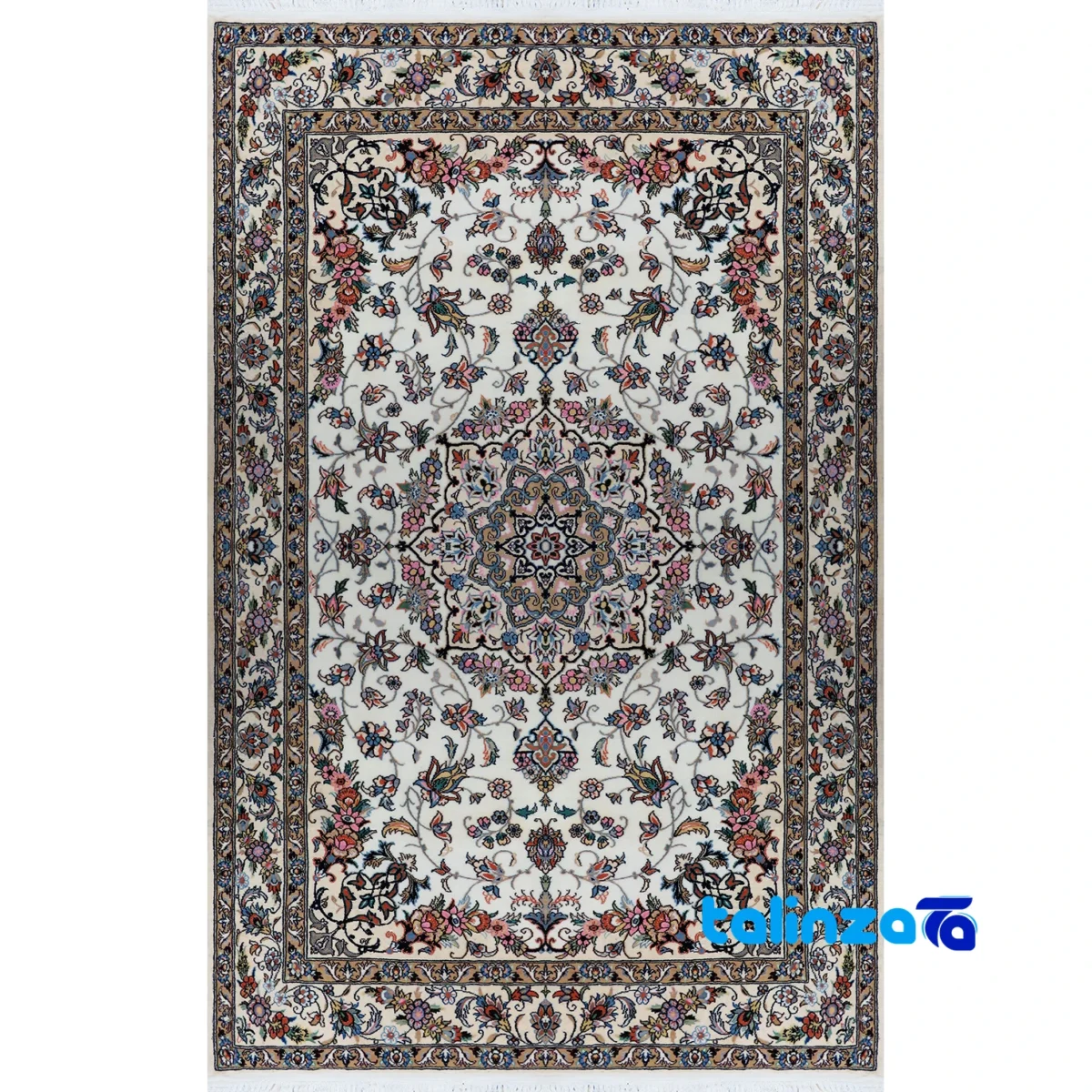 handwoven carpet - Top view pattern and color tone