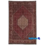 Persian handwoven rug - Top view pattern and color tone