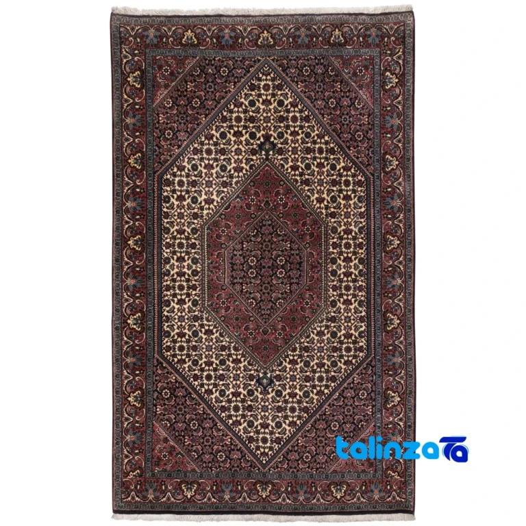 Cypressia Handwoven Rug Traditional Design Cream - Full spread showing overall layout