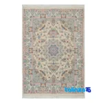 Handwoven Persian Carpet Rectangular Luxurious Design pattern and color tone (Top view)