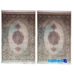 Full spread of Handwoven Persian Rug Fish Design AA overall layout