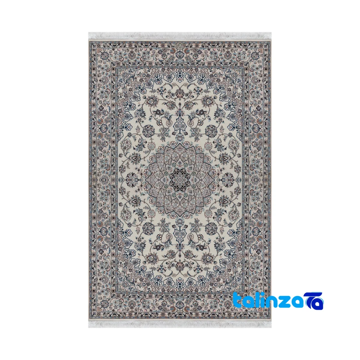 Nain Handwoven Carpet - Top view pattern and color tone
