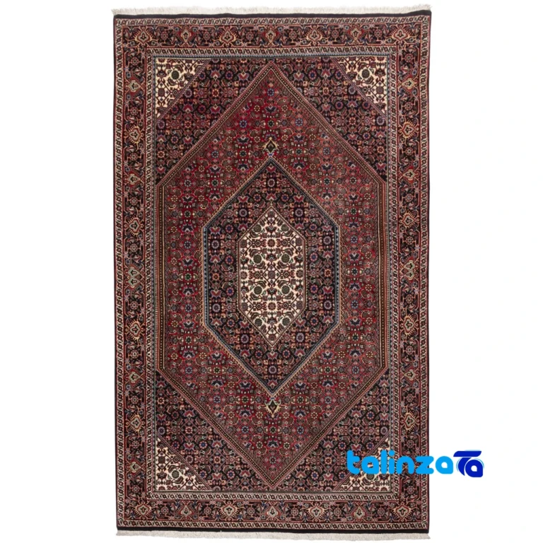 Cypress Persian Handwoven Rug Red - Full spread showing overall design layout