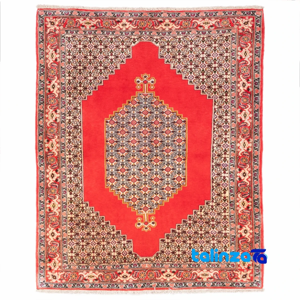 C Persia Handwoven Rug Elegant Design - Top view showing pattern and color tone
