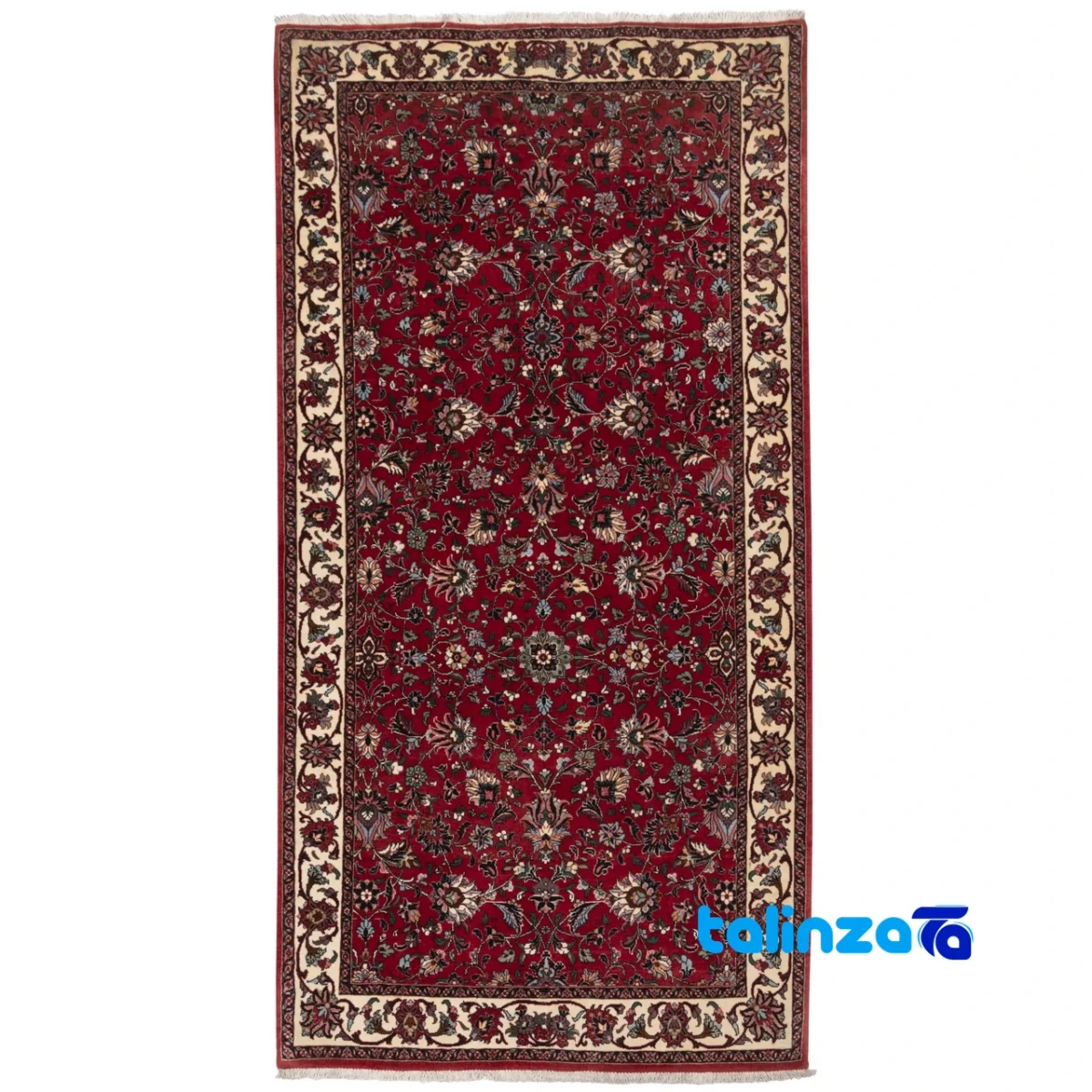 Persia Handwoven Carpet Stunning Red Design - Full spread showing overall layout