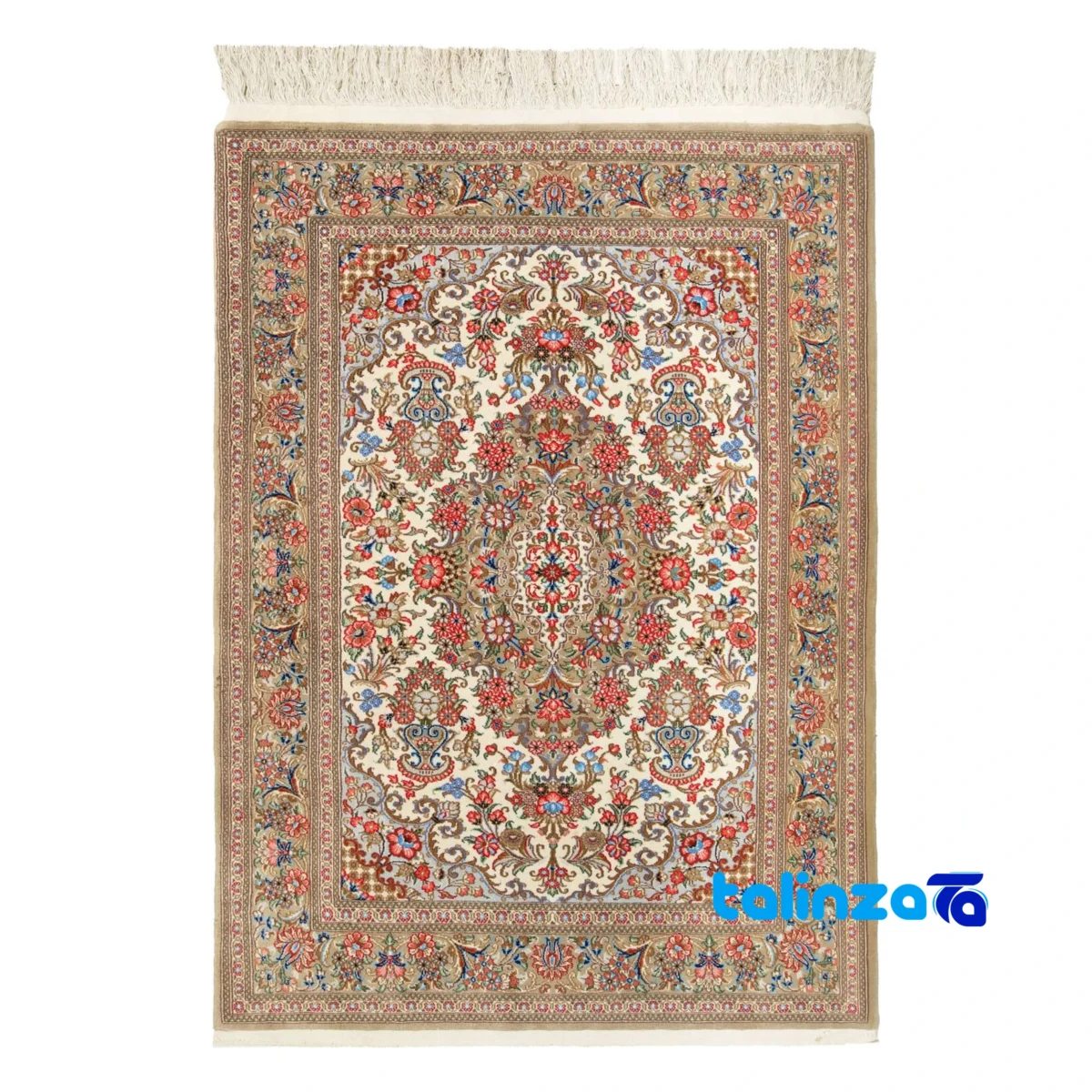 Persian handwoven rug - Top view pattern and color tone