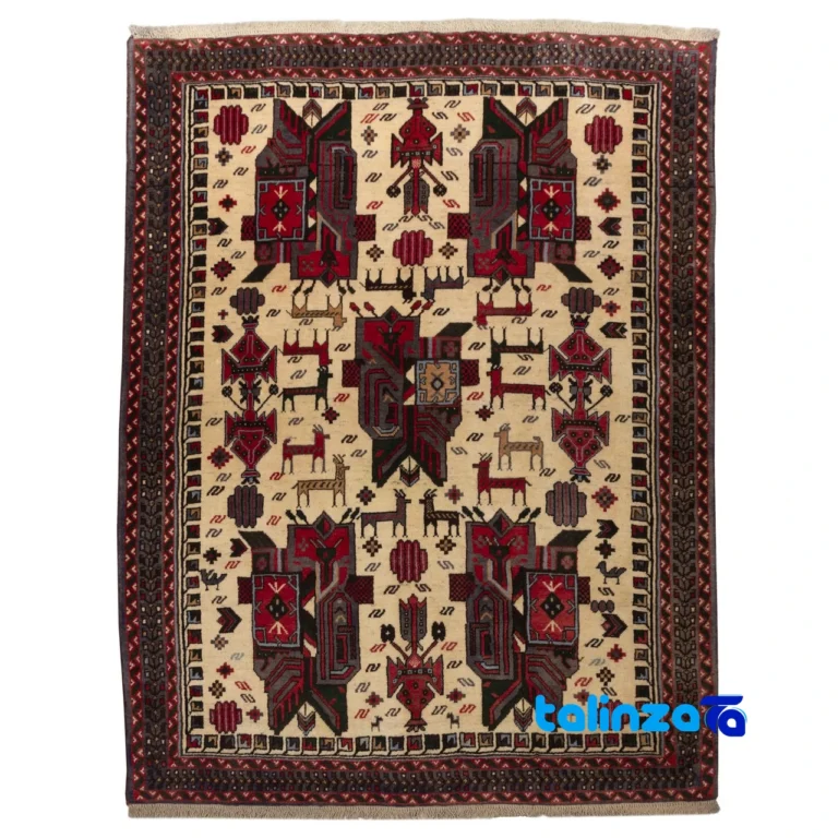 Top view of Sir Persia Handwoven Rug Elegant Design pattern and color tone