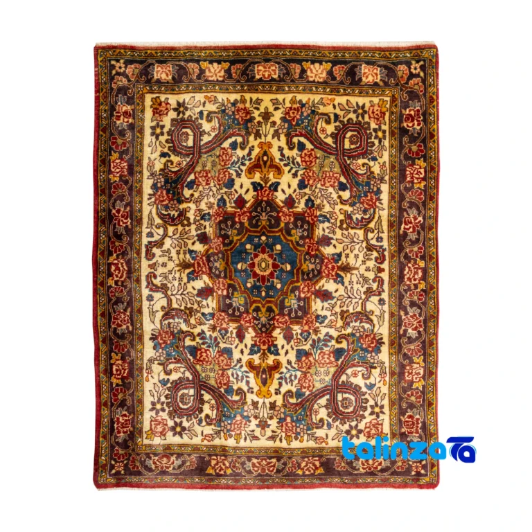 Bijar Handwoven Rug Unique Design - Full spread showing overall layout