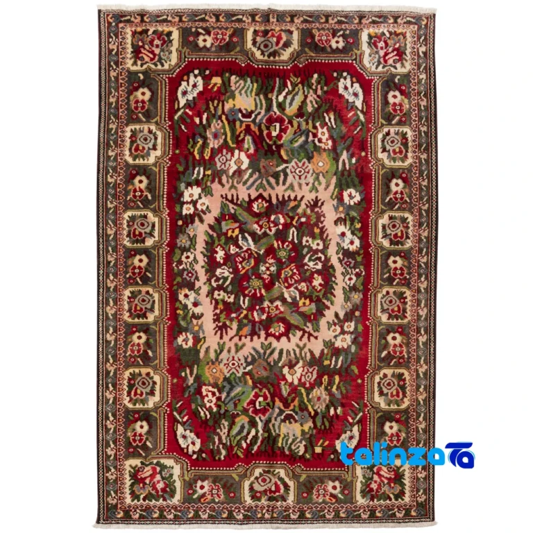 C Persia Handwoven Rug Exquisite Design pattern and color tone (Top view)