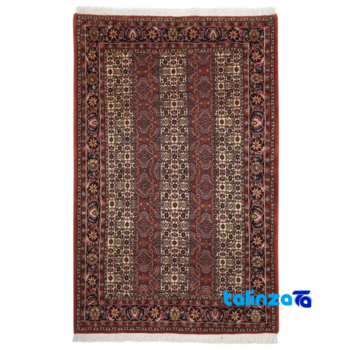 Full spread of C Persia Handwoven Rug - Colorful Fish Design overall layout