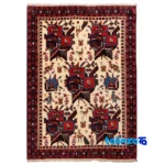 Top view of Cypress Persian Handwoven Rug Stunning Design pattern and color tone