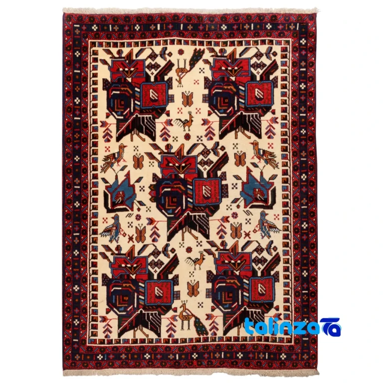 Top view of Cypress Persian Handwoven Rug Stunning Design pattern and color tone