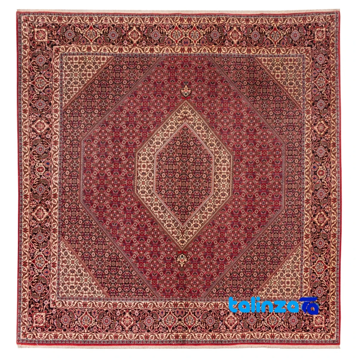 handwoven rug - Top view pattern and color tone