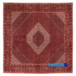C Persia Handwoven Rug Stunning Design - Top view showing pattern and color tone