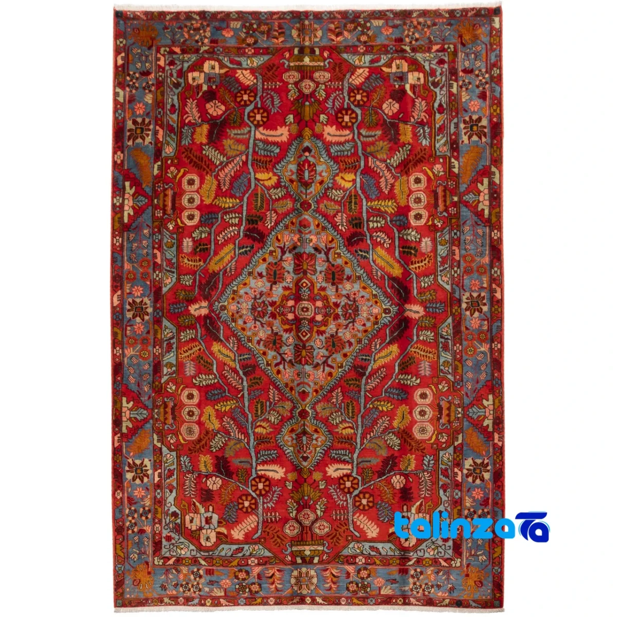 handwoven rug - Top view pattern and color tone
