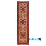 Si Persia Handwoven Runner Beige 310 x 81 - Front view showing design and key details